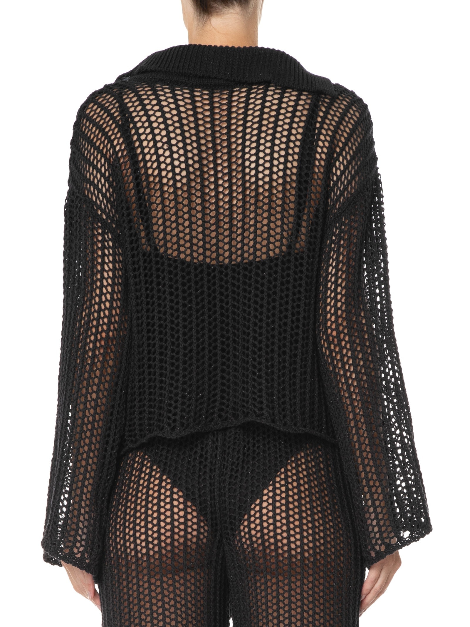 Camisa Feminina Manga Longa De Tricot Preto '2Essential