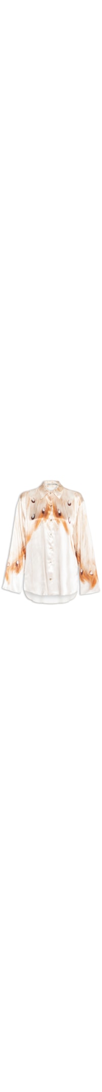 Camisa Feminina Manga Longa Estampada - Branco