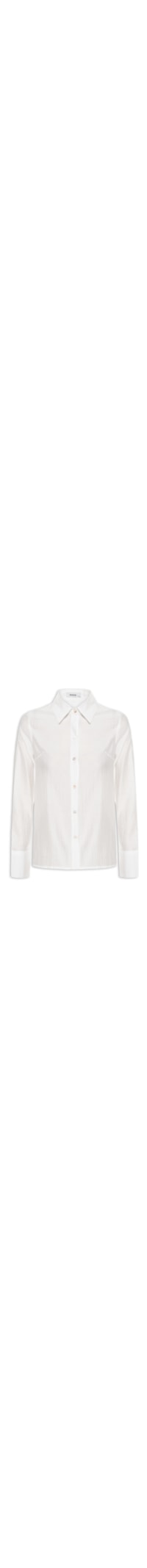 Camisa Feminina Manga Longa Justa Ao Corpo - Off White