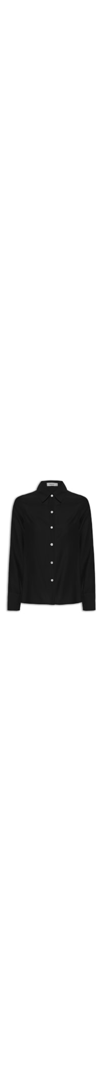Camisa Feminina Manga Longa Justa Ao Corpo - Preto