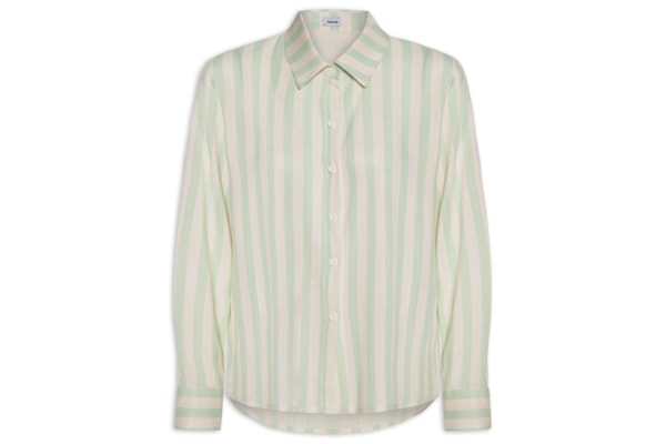 Camisa Feminina Manga Longa Listrada - Verde