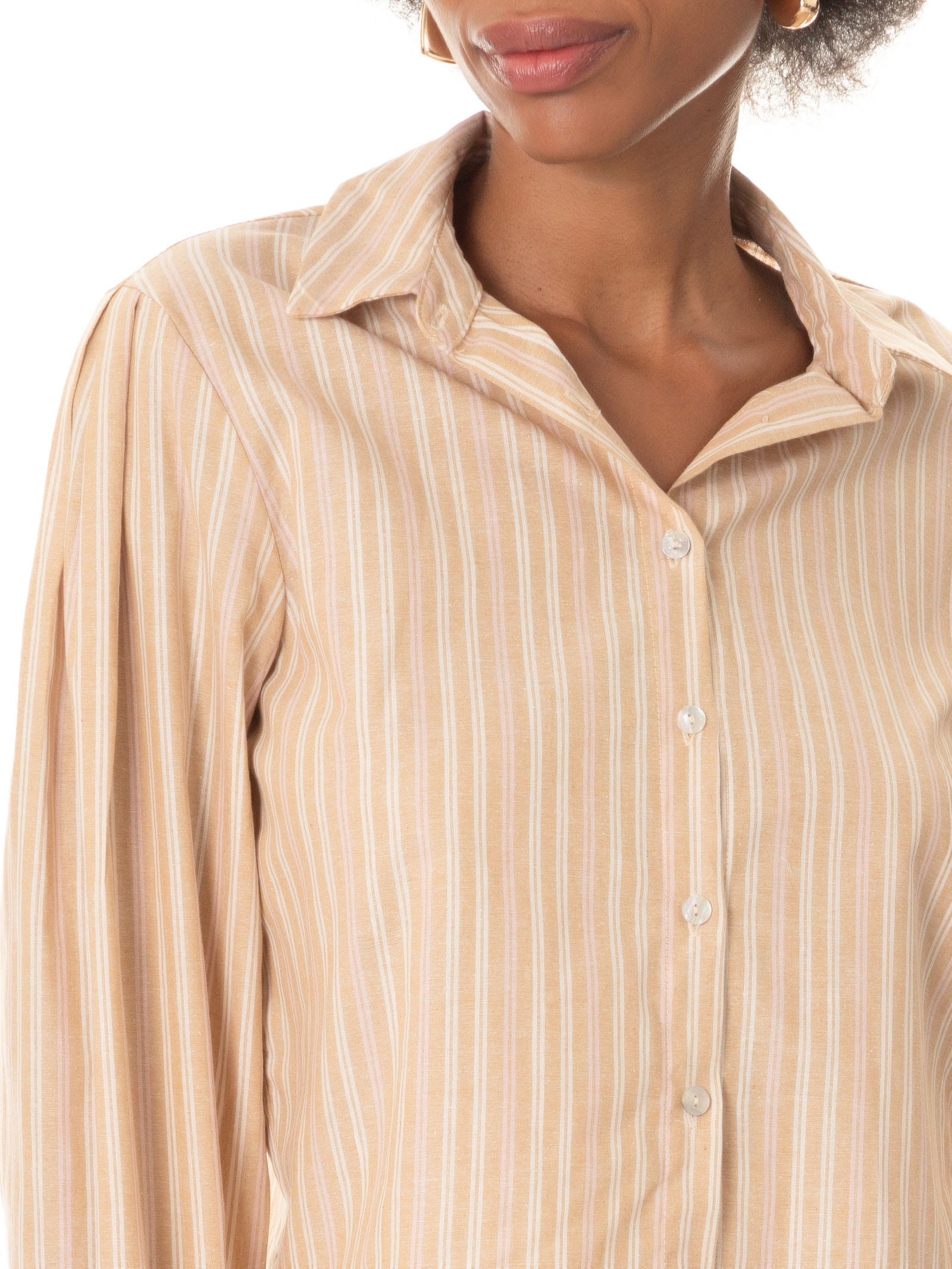 Camisa Feminina Manga Longa Marrom Lez A Lez