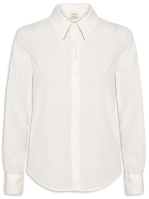 Camisa Feminina Manga Longa – Off White