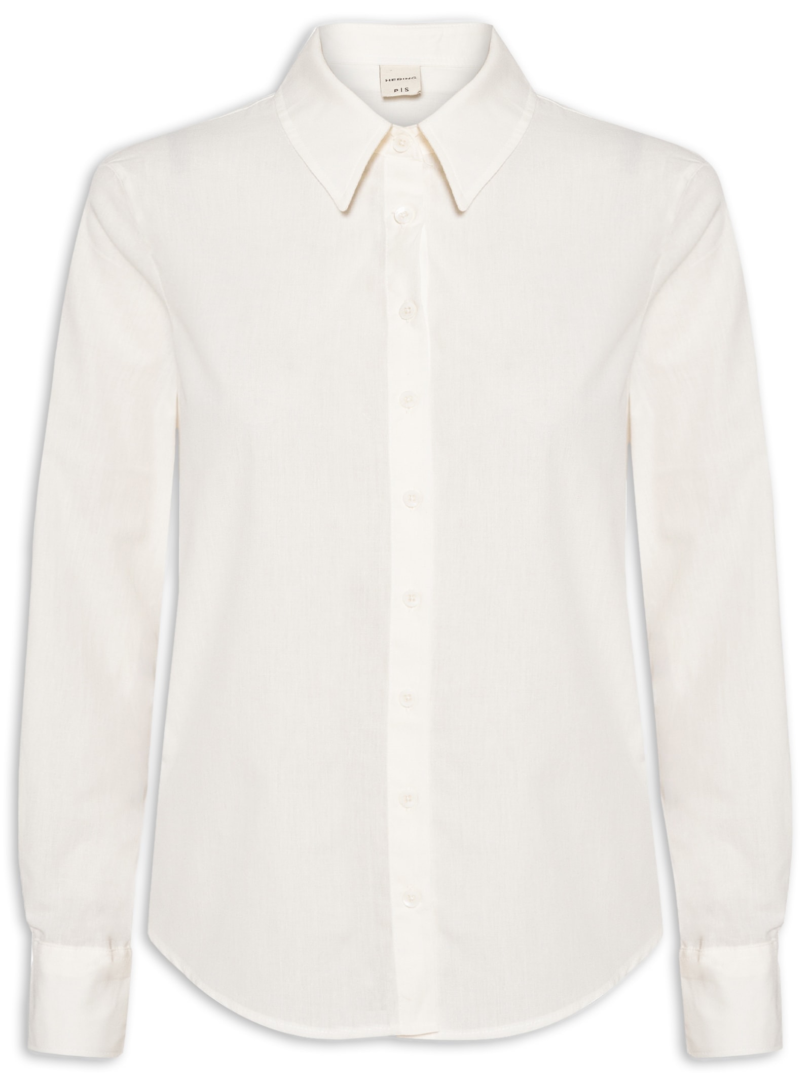 Camisa Feminina Manga Longa Off White Hering
