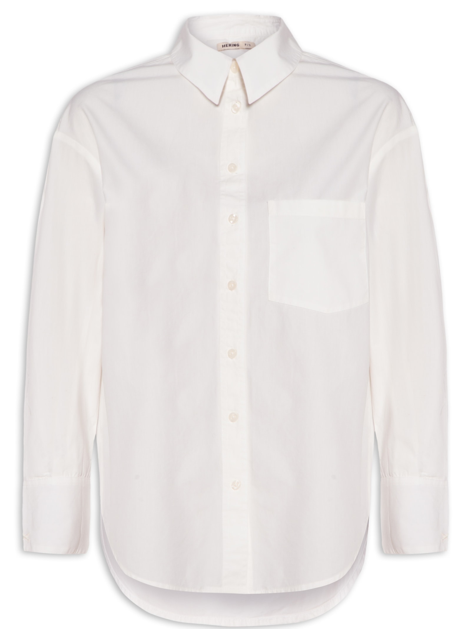 Camisa Feminina Manga Longa Off White Hering