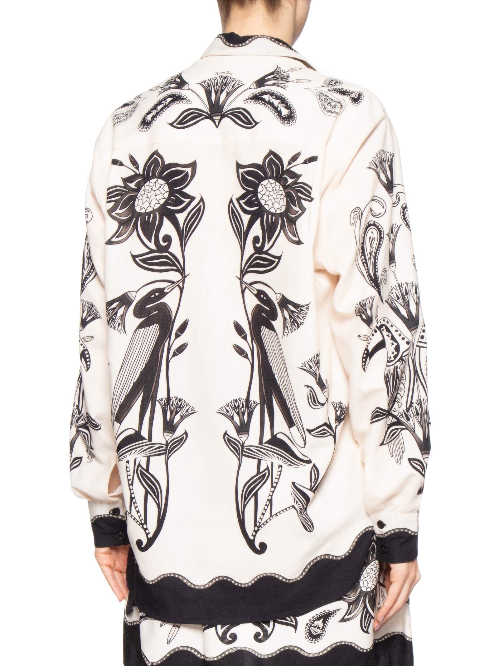 Camisa Feminina Manga Longa Patch Tropical – Off White Farm