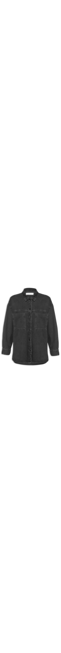 Camisa Feminina Manga Longa - Preto