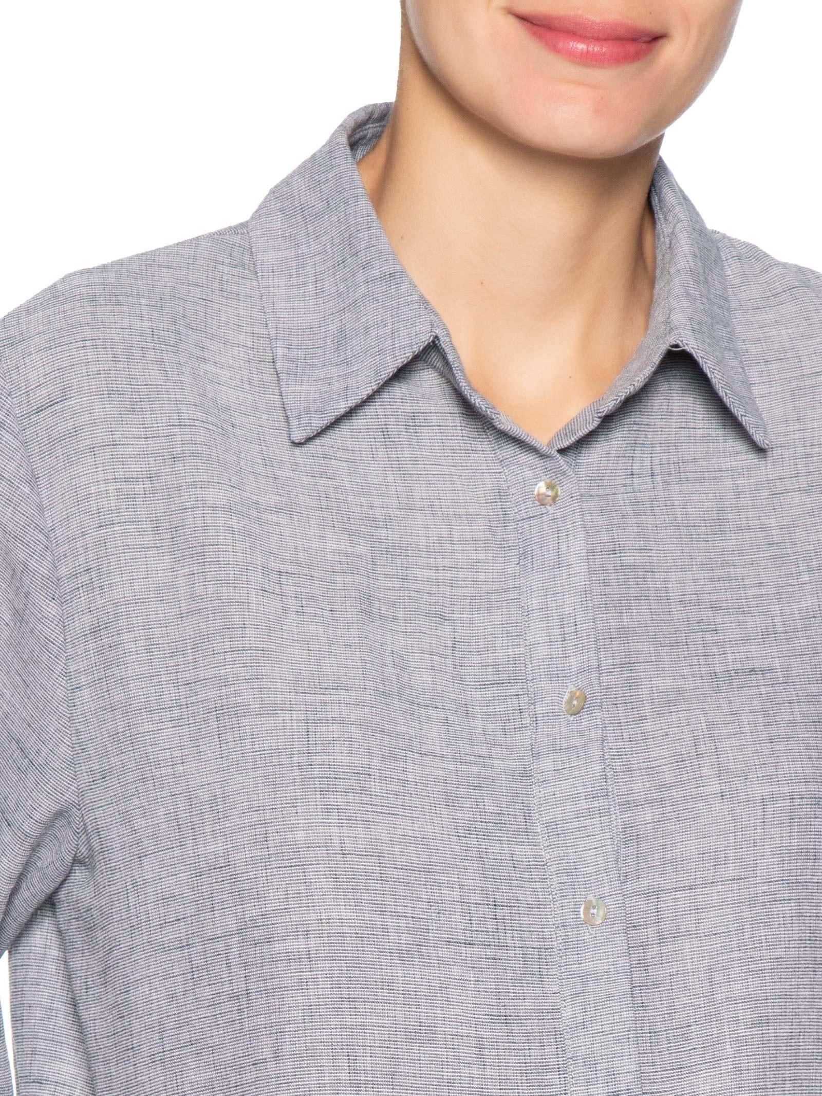 Camisa Feminina Manga Longa Preto Basiq