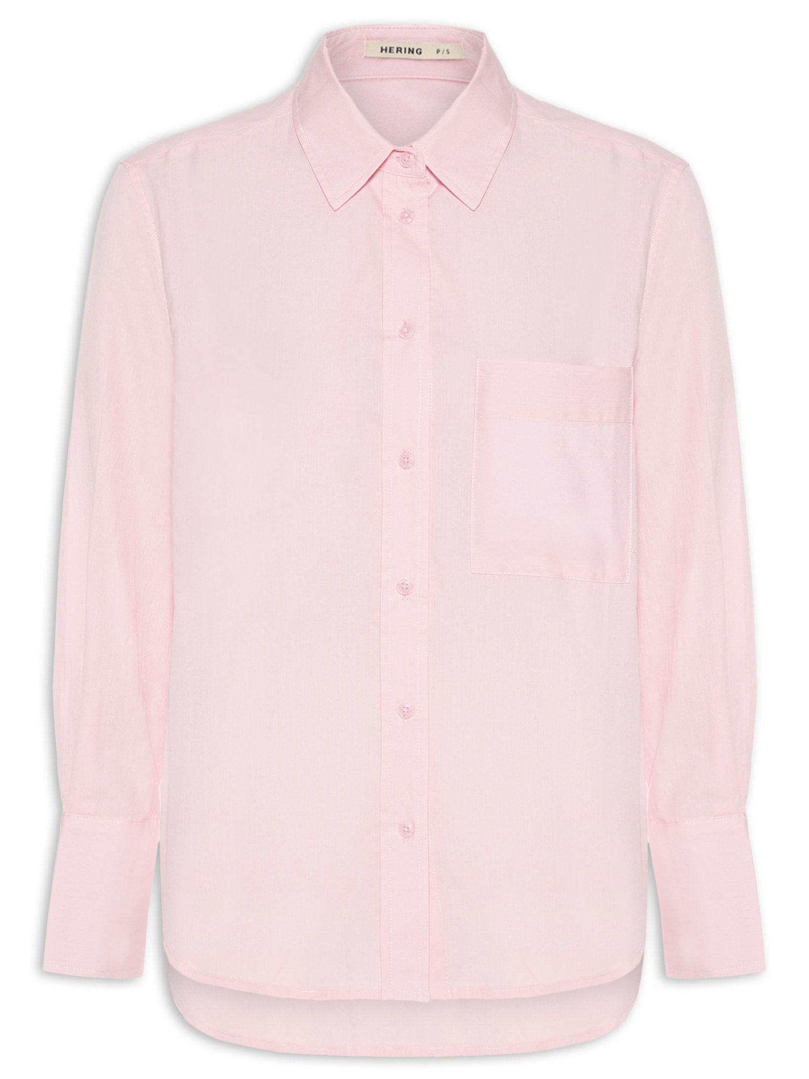 Camisa Feminina Manga Longa Rosa Hering