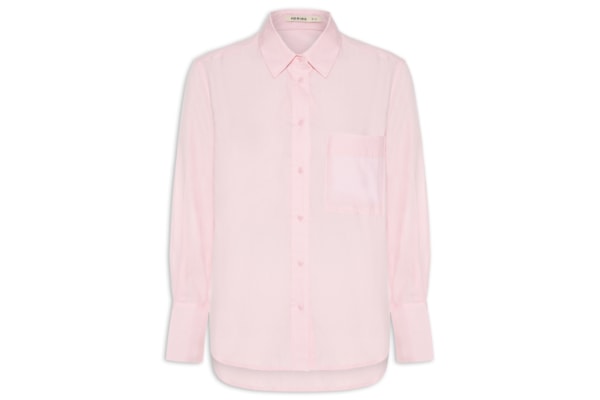 Camisa Feminina Manga Longa - Rosa