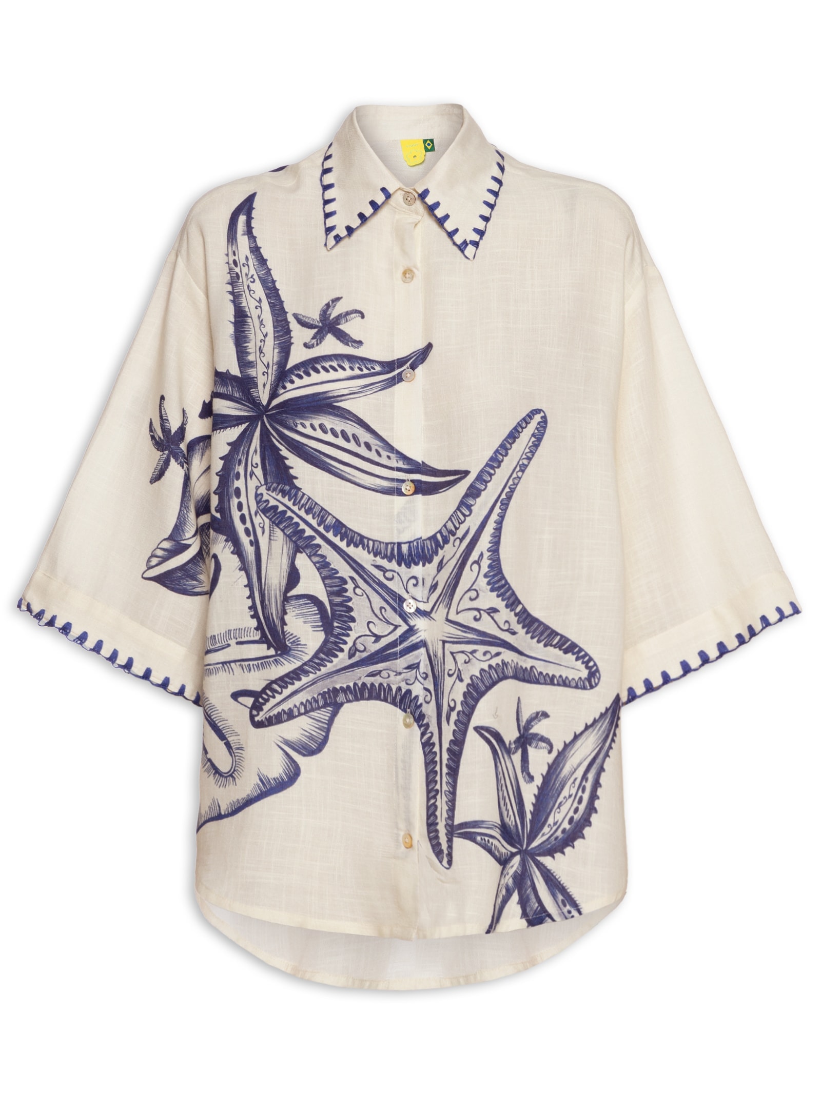 Camisa Feminina Mar de Estrelas Off White Farm