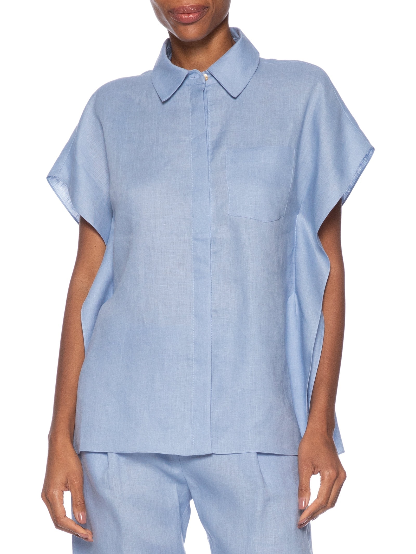 Camisa Feminina Mariah IV Azul Le Lis