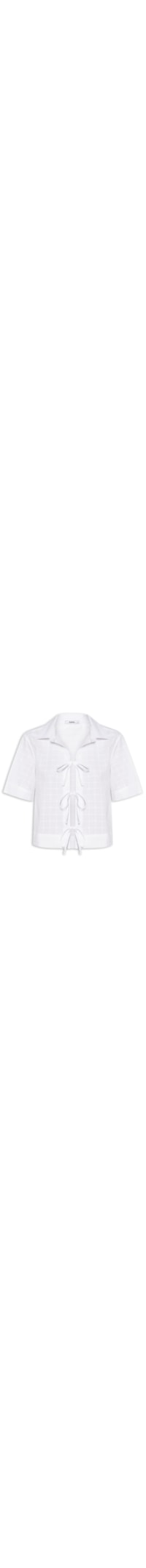 Camisa Feminina Mc Com Amarração - Off White