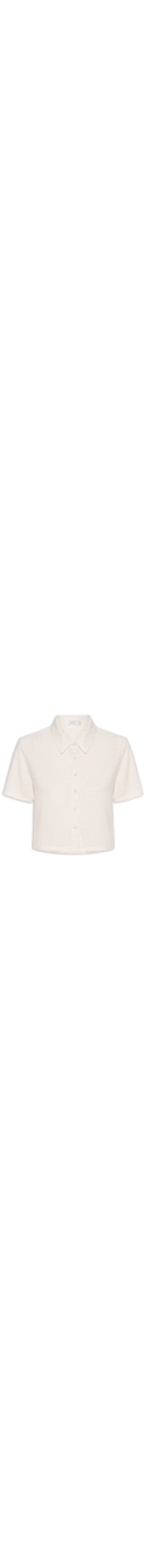 Camisa Feminina Mc Texturizada - Off White
