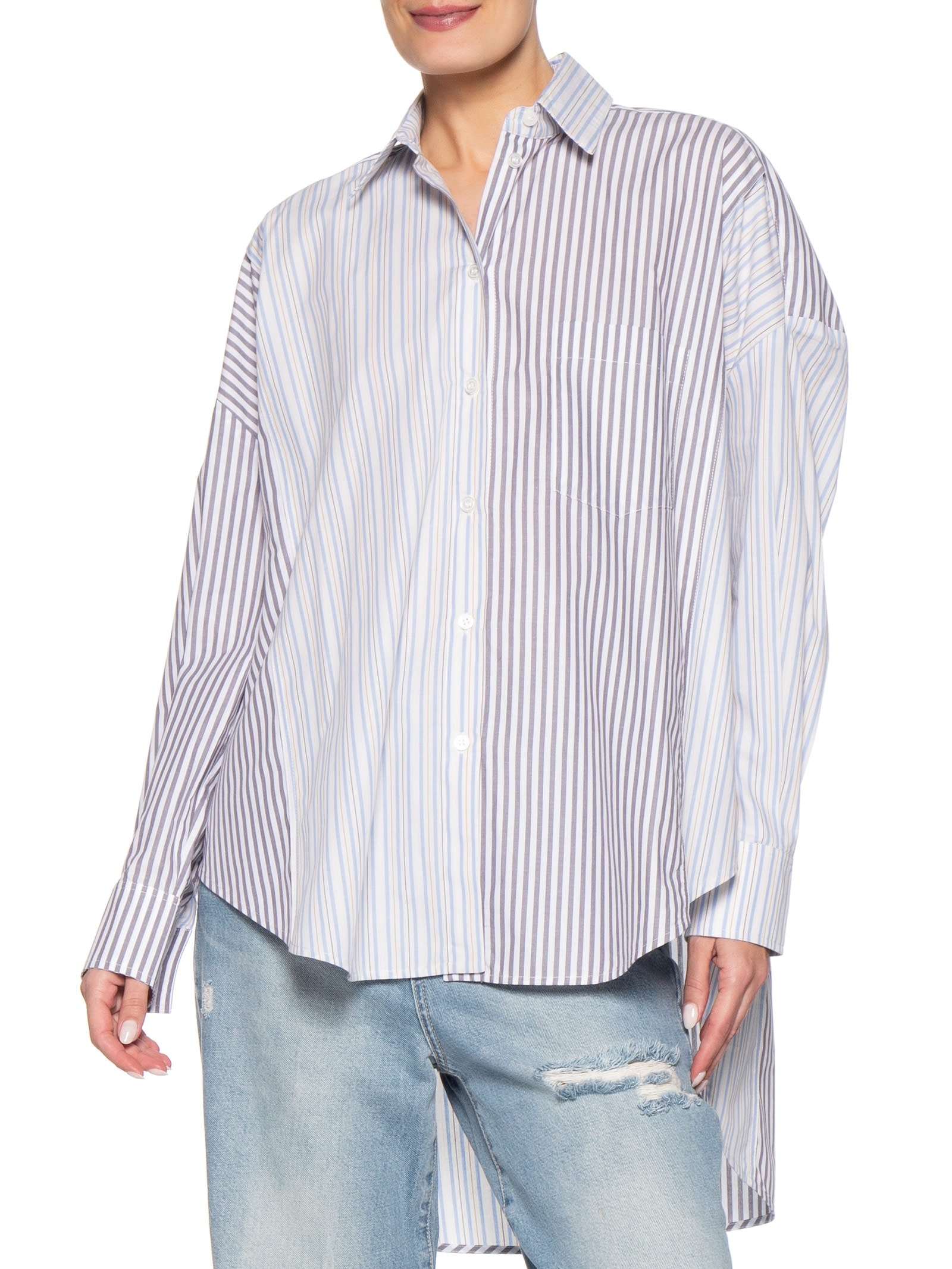 Camisa Feminina Mix Azul Animale