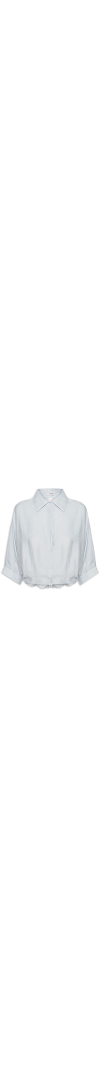 Camisa Feminina Modelagem Ampla - Azul