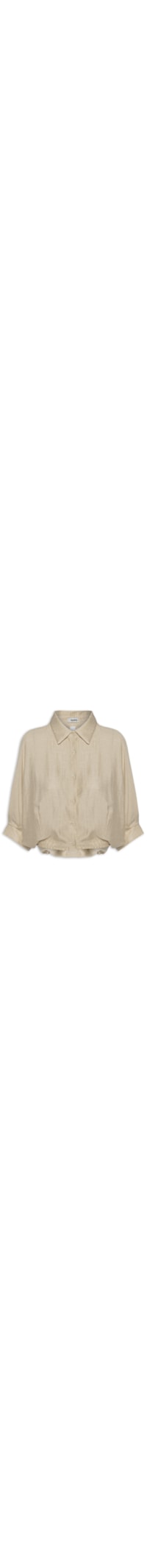 Camisa Feminina Modelagem Ampla - Bege