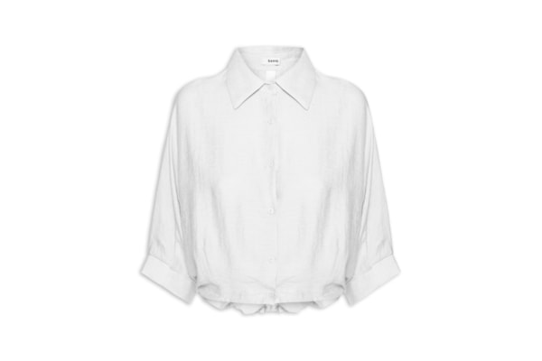 Camisa Feminina Modelagem Ampla - Off White