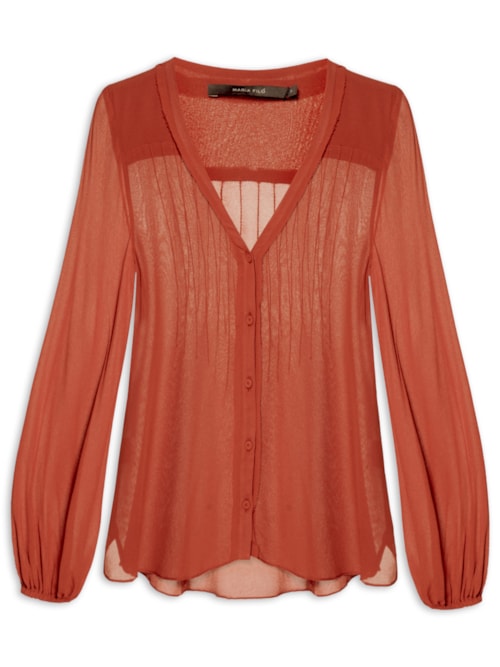 Camisa Feminina Nervura – Vermelho