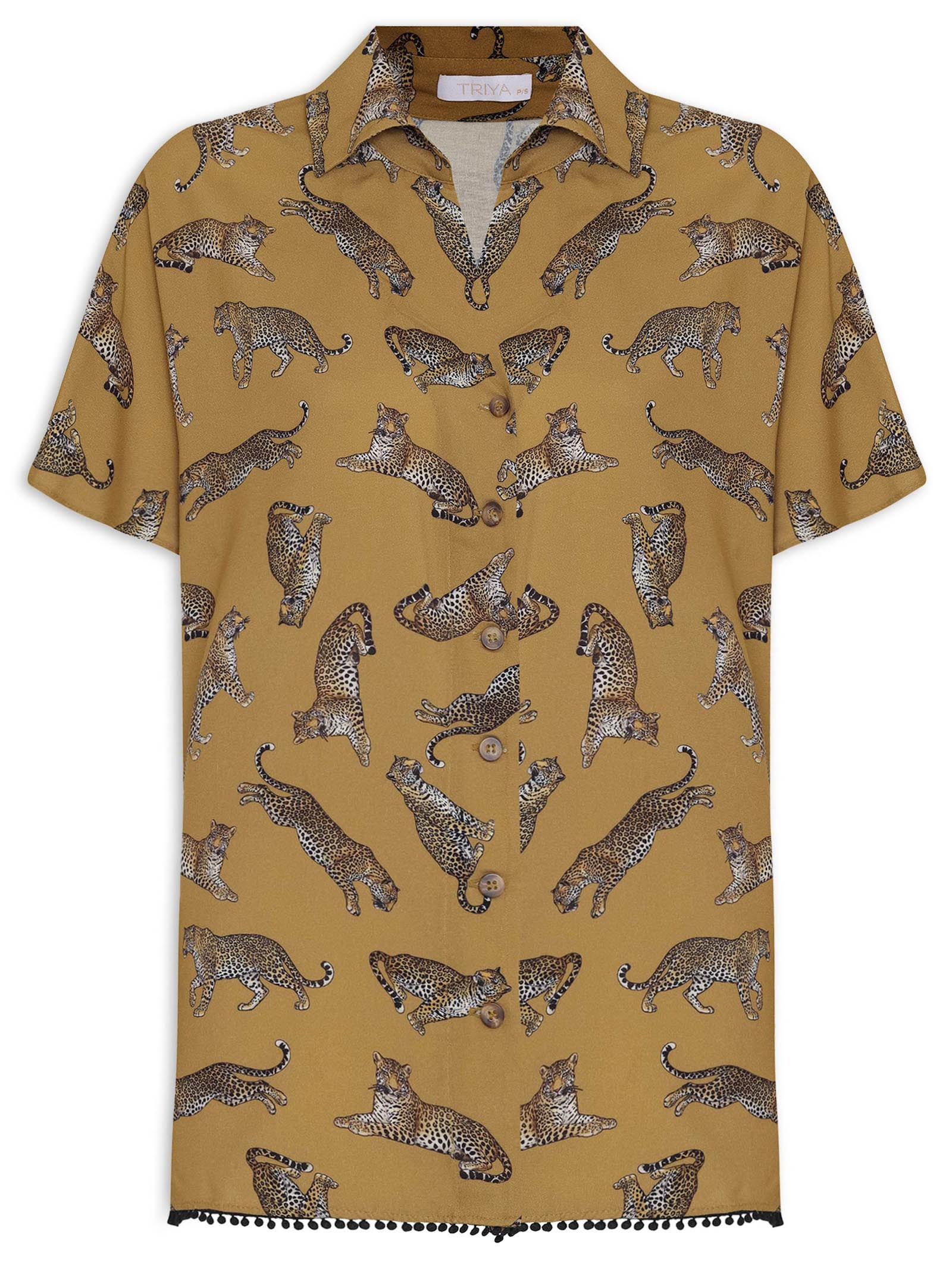 Camisa Feminina Nina Amarelo Triya