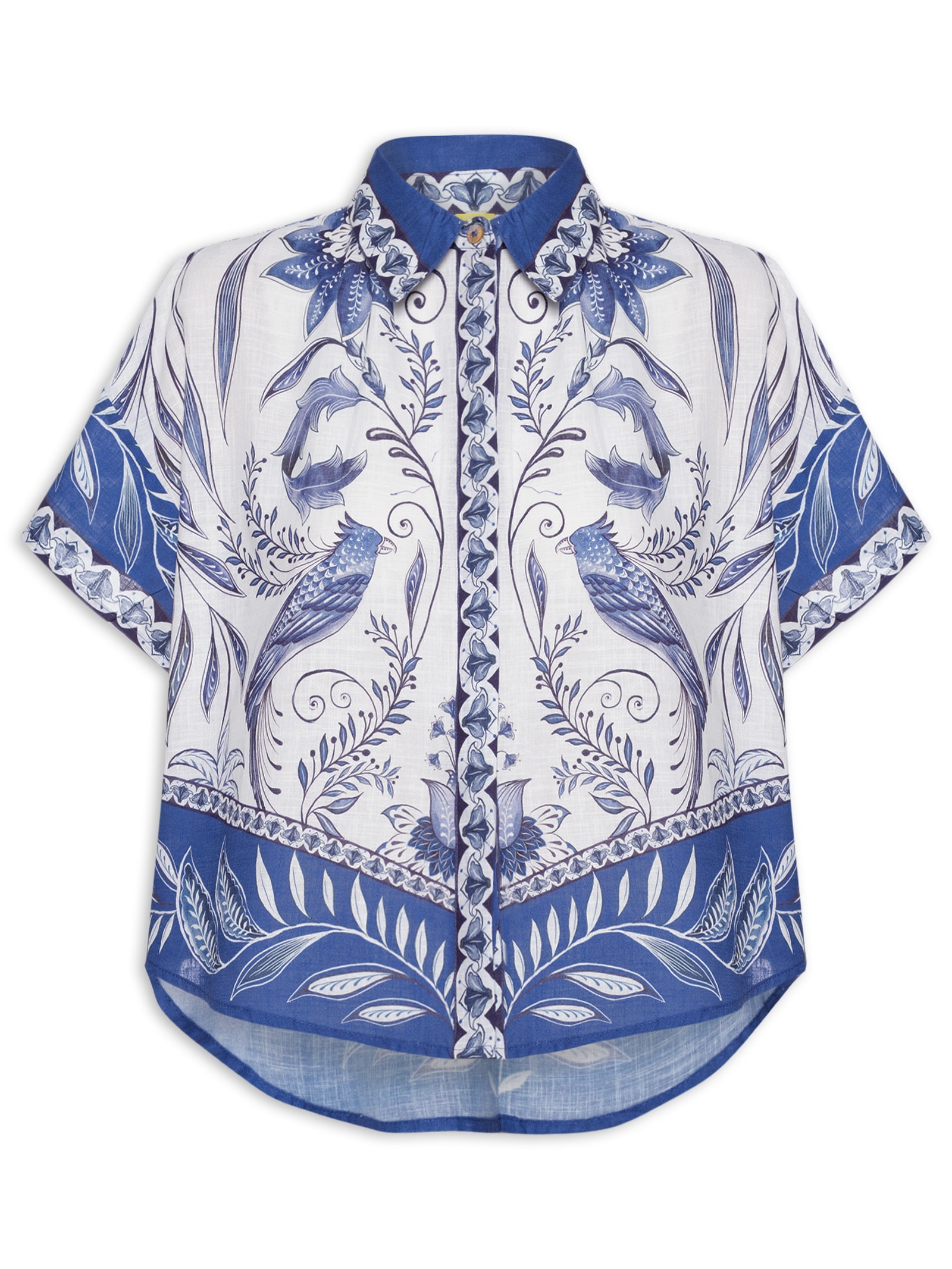 Camisa Feminina Nina Branco Farm Praia