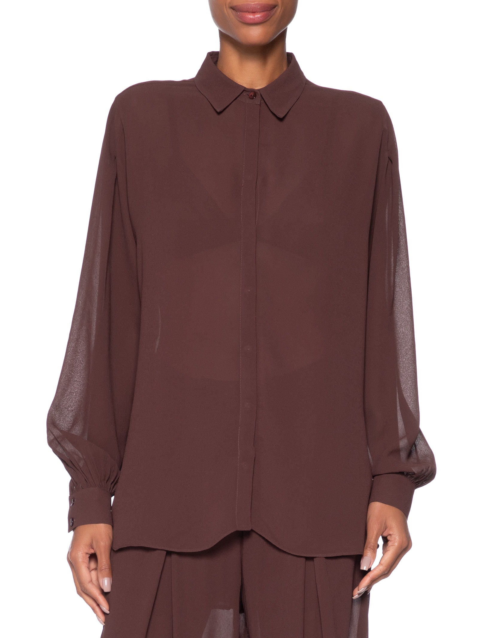 Camisa Feminina Over Boho Marrom Animale