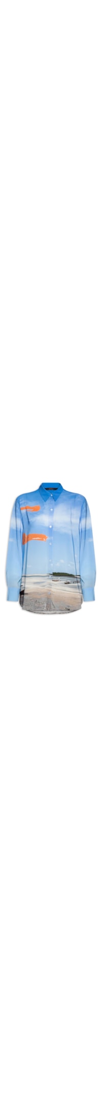 Camisa Feminina Over Salinas - Azul