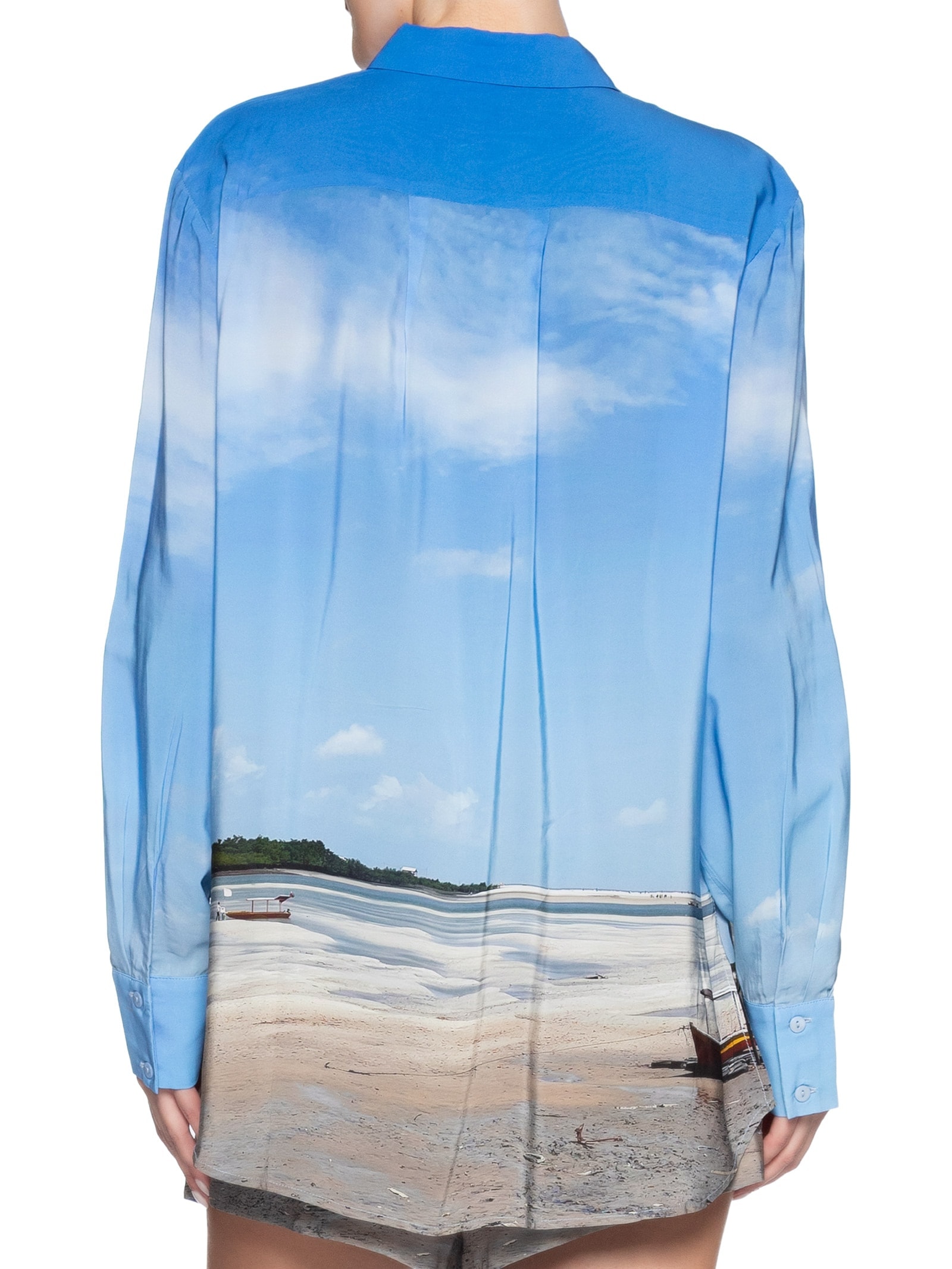 Camisa Feminina Over Salinas Azul Animale
