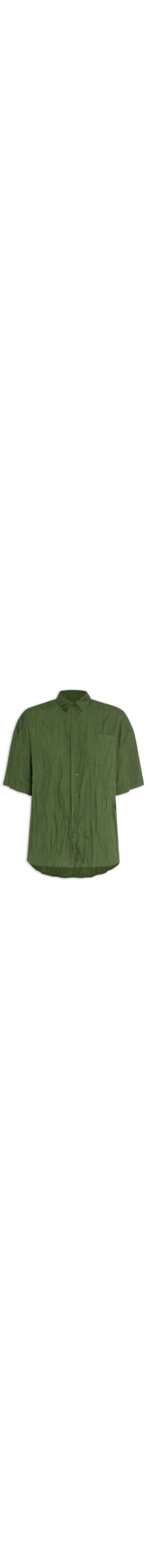 Camisa Feminina Over Wrinkled - Verde