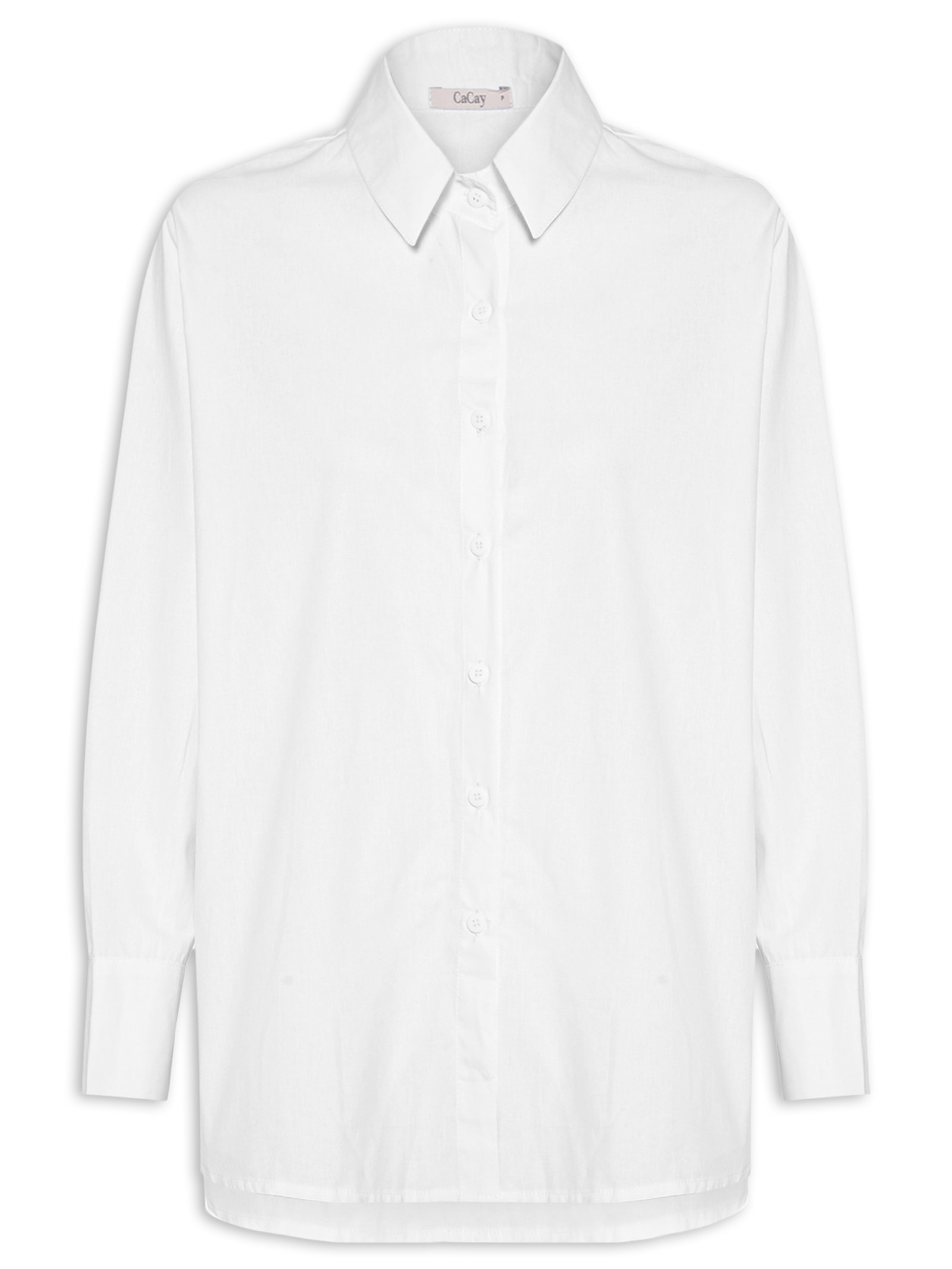 Camisa Feminina Oversized Lisa Branco Cacay