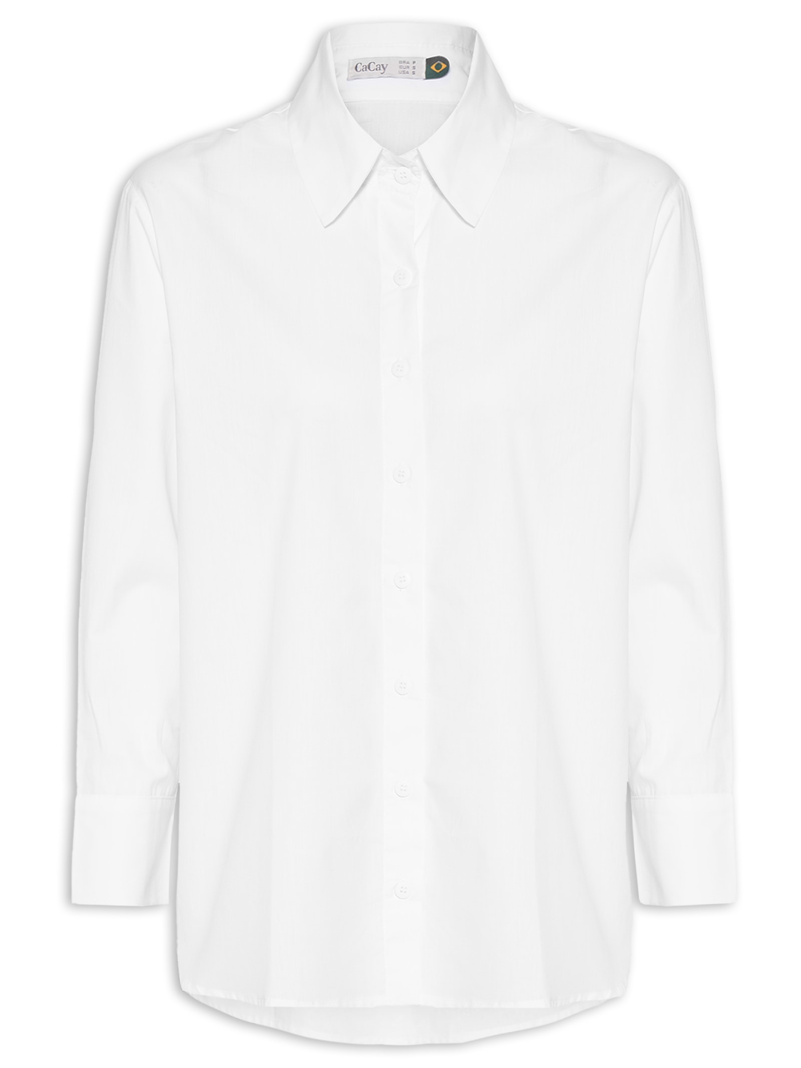Camisa Feminina Oversized Lisa Branco Cacay