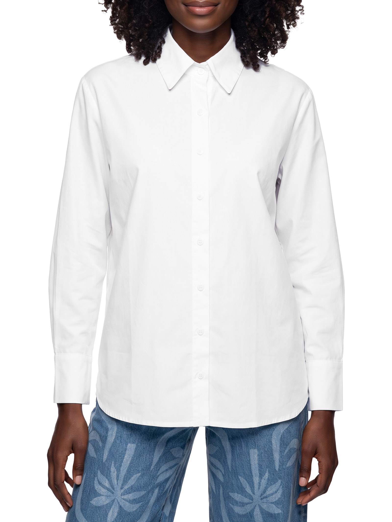 Camisa Feminina Oversized Lisa Branco Cacay