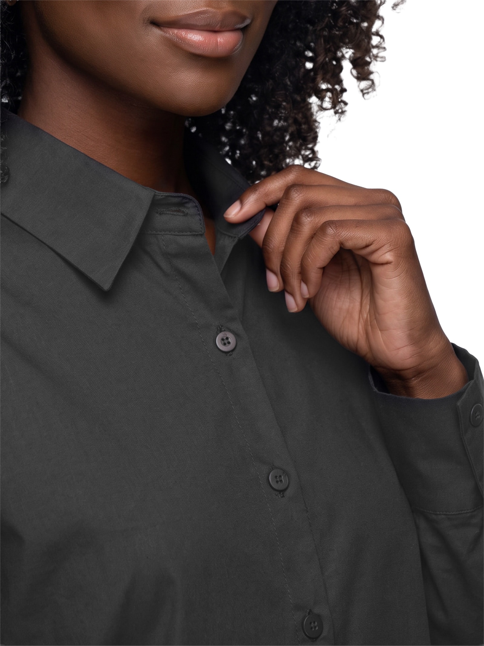 Camisa Feminina Oversized Lisa Preto Cacay
