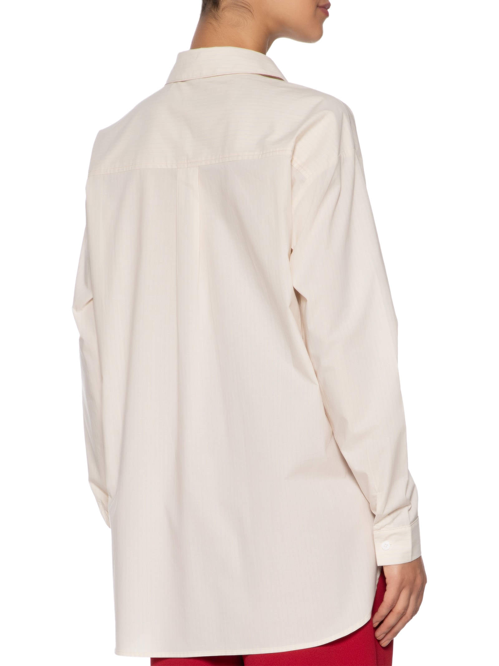 Camisa Feminina Oversized Listrada Bege '2Essential