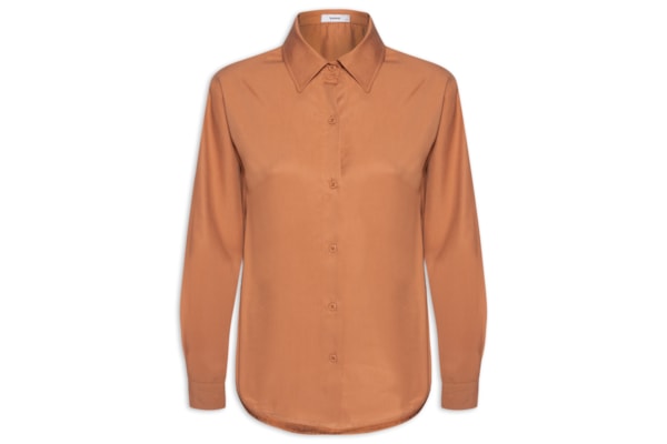 Camisa Feminina Oversized - Marrom