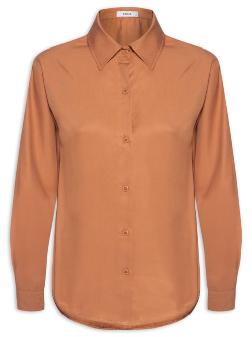 Camisa Feminina Oversized – Marrom