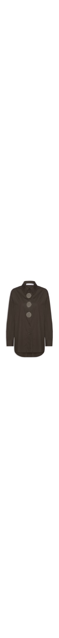 Camisa Feminina Oversized - Marrom