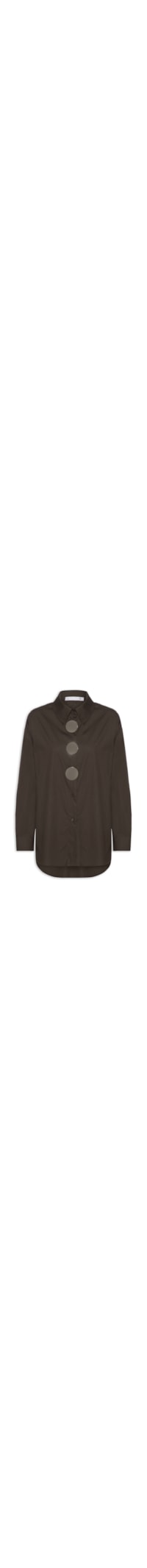 Camisa Feminina Oversized - Marrom