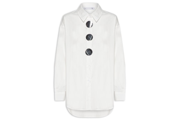 Camisa Feminina Oversized - Off White