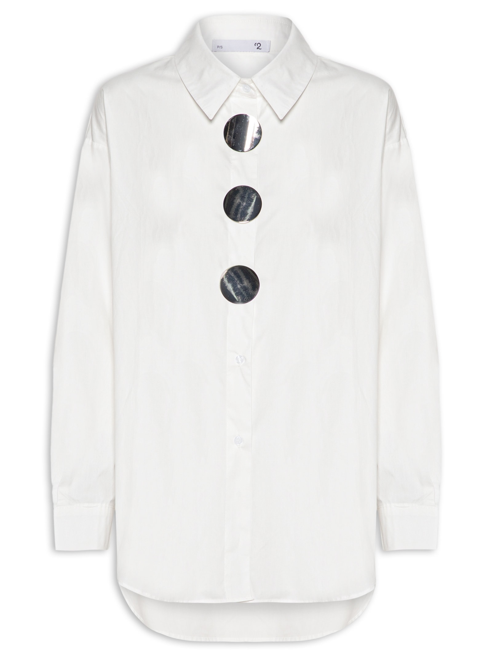 Camisa Feminina Oversized Off White '2Essential