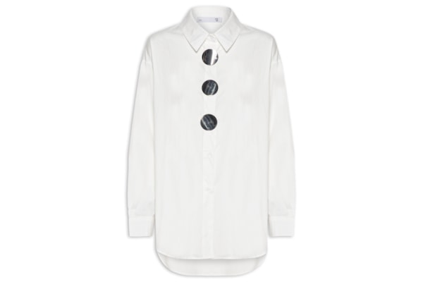 Camisa Feminina Oversized - Off White