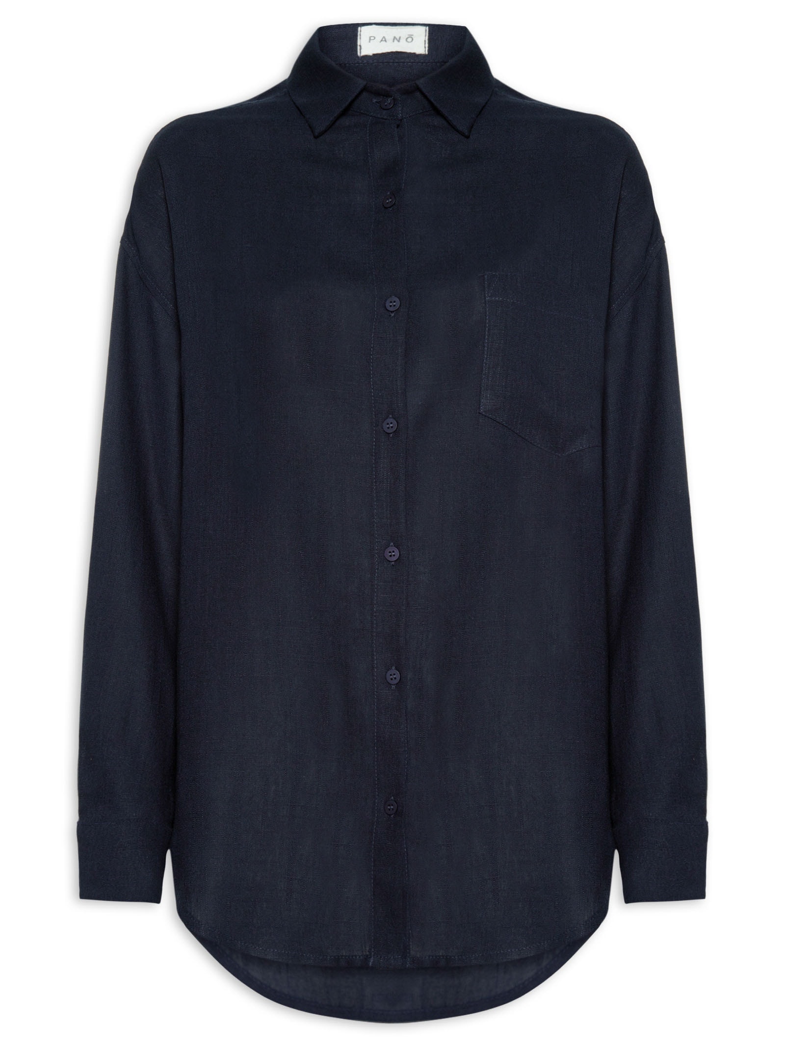 Camisa Feminina Oversized Porto Marítimo Azul Panô