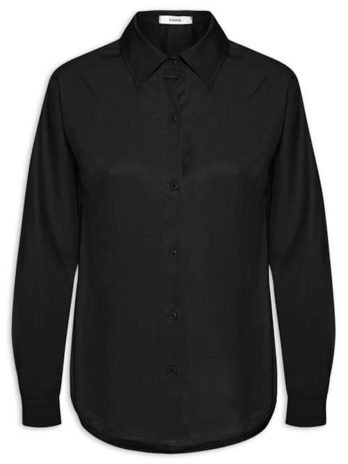 Camisa Feminina Oversized – Preto