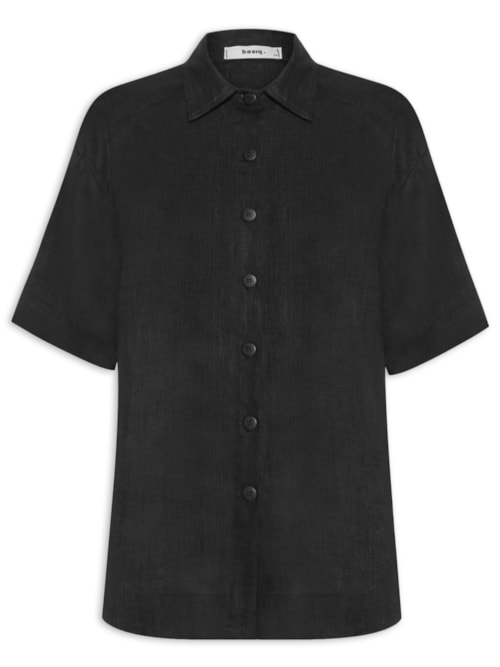 Camisa Feminina Oversized - Preto