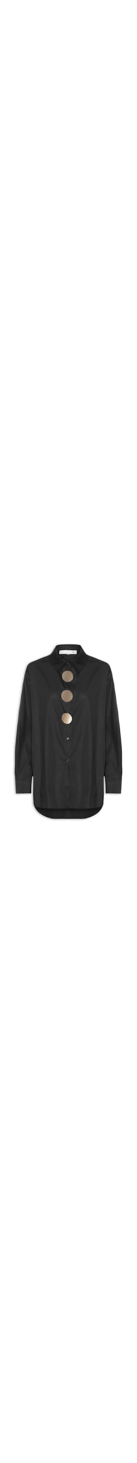 Camisa Feminina Oversized - Preto