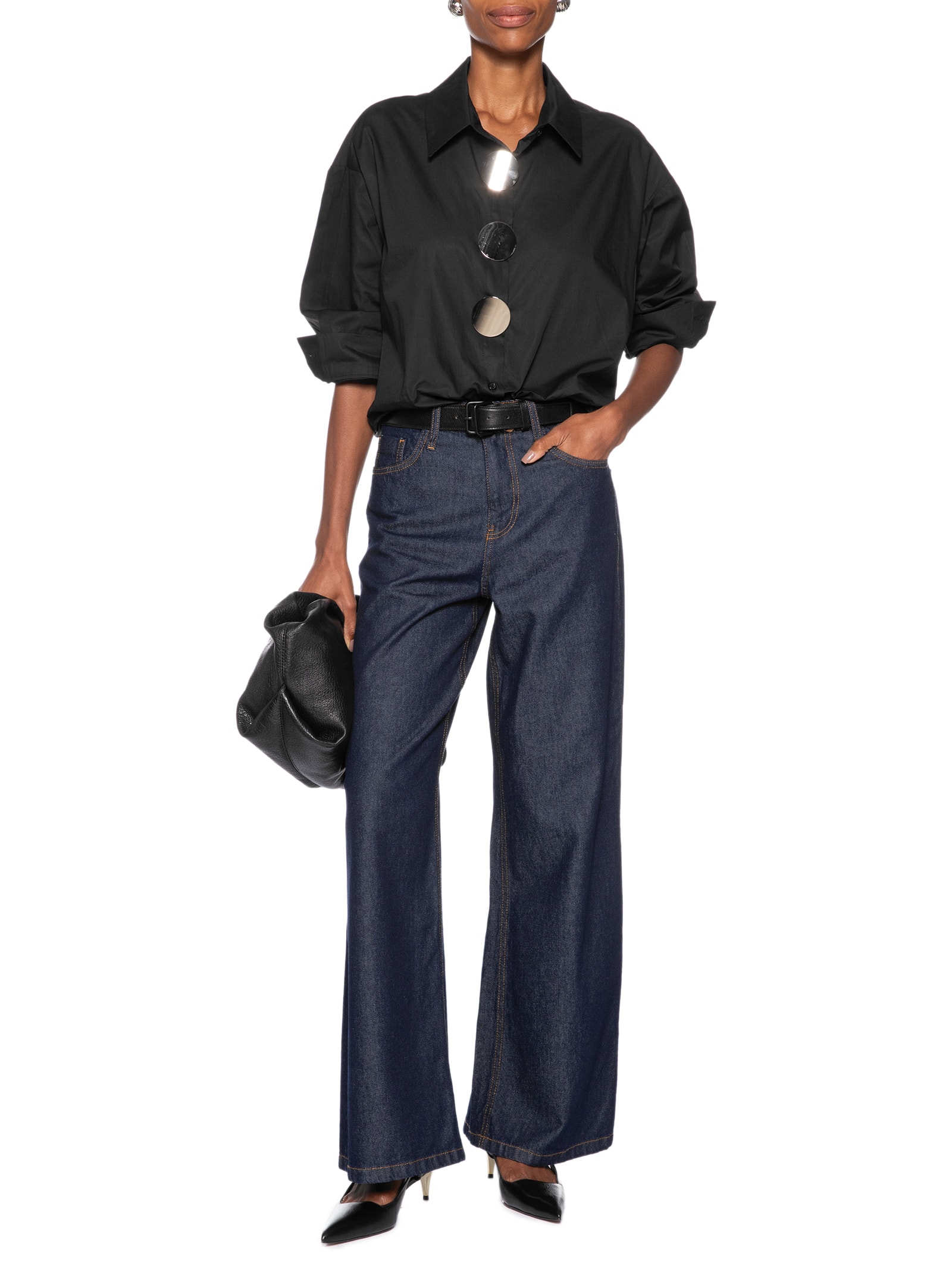 Camisa Feminina Oversized Preto '2Essential