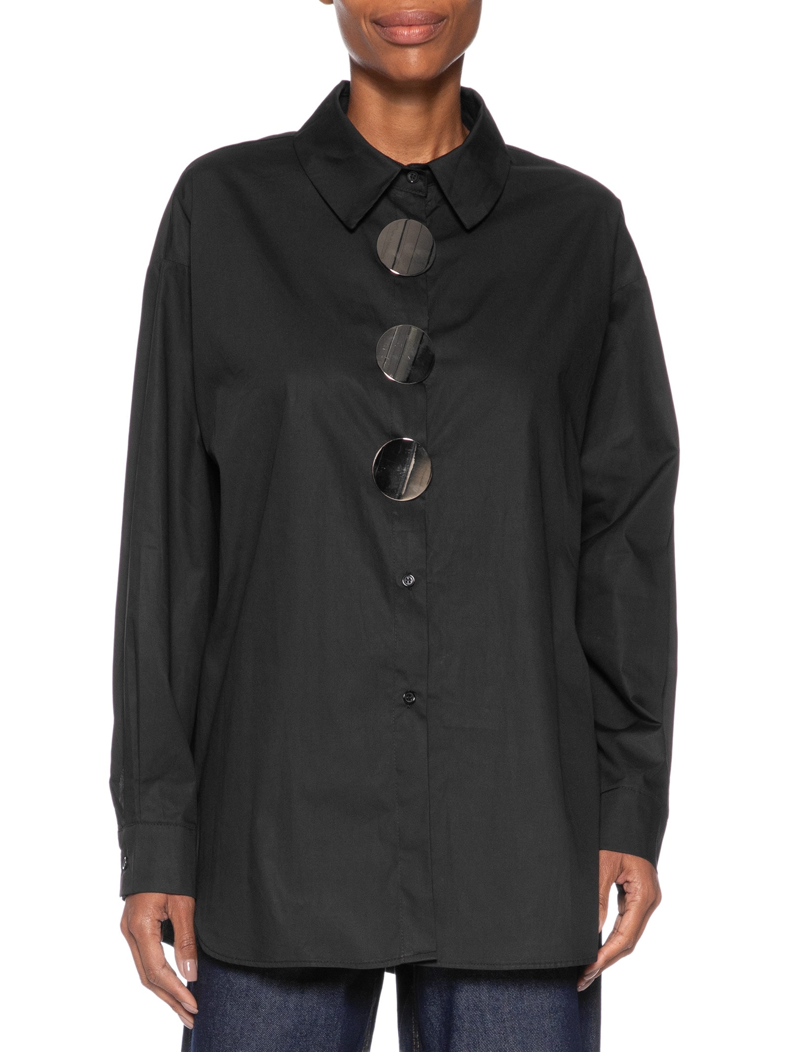 Camisa Feminina Oversized Preto '2Essential