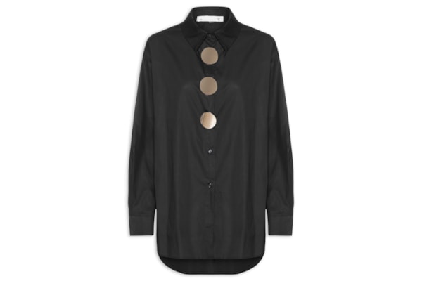 Camisa Feminina Oversized - Preto