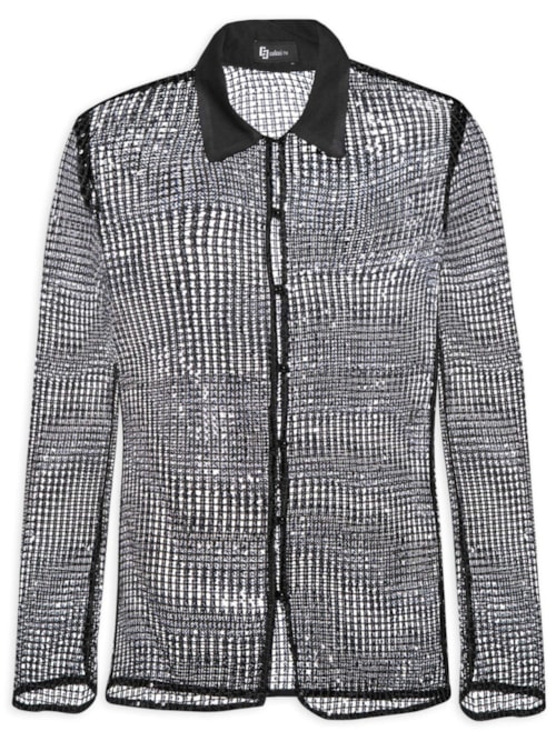 Camisa Feminina Paetê – Preto