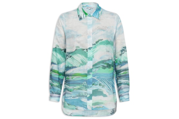 Camisa Feminina Paisagem - Azul